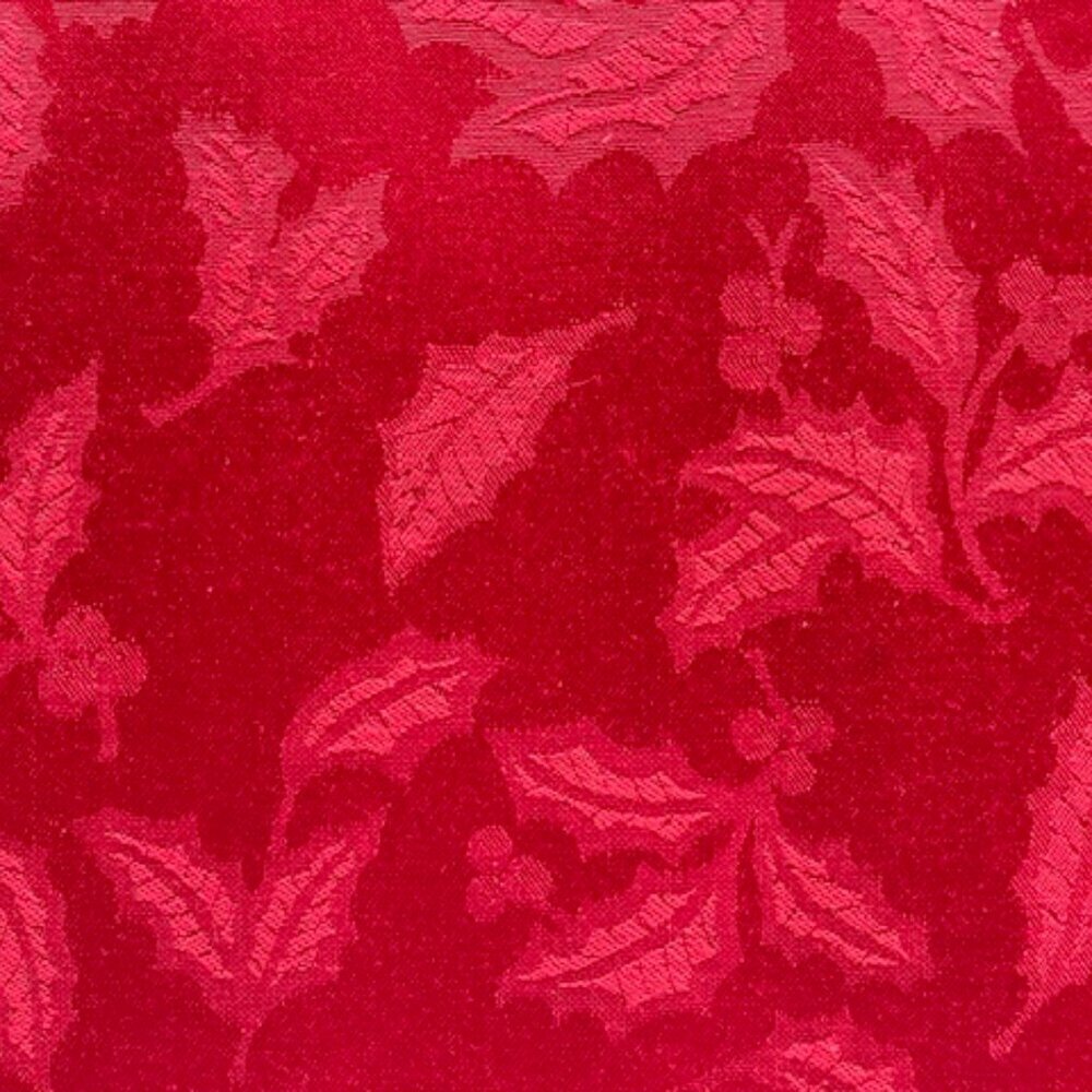 LENOX Holly Jacquard Damask Red Placemats (4) - Picture 6 of 11